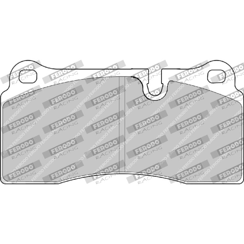 Jeu de 4 plaquettes de frein avant FERODO RACING FCP1281R - Visuel 1