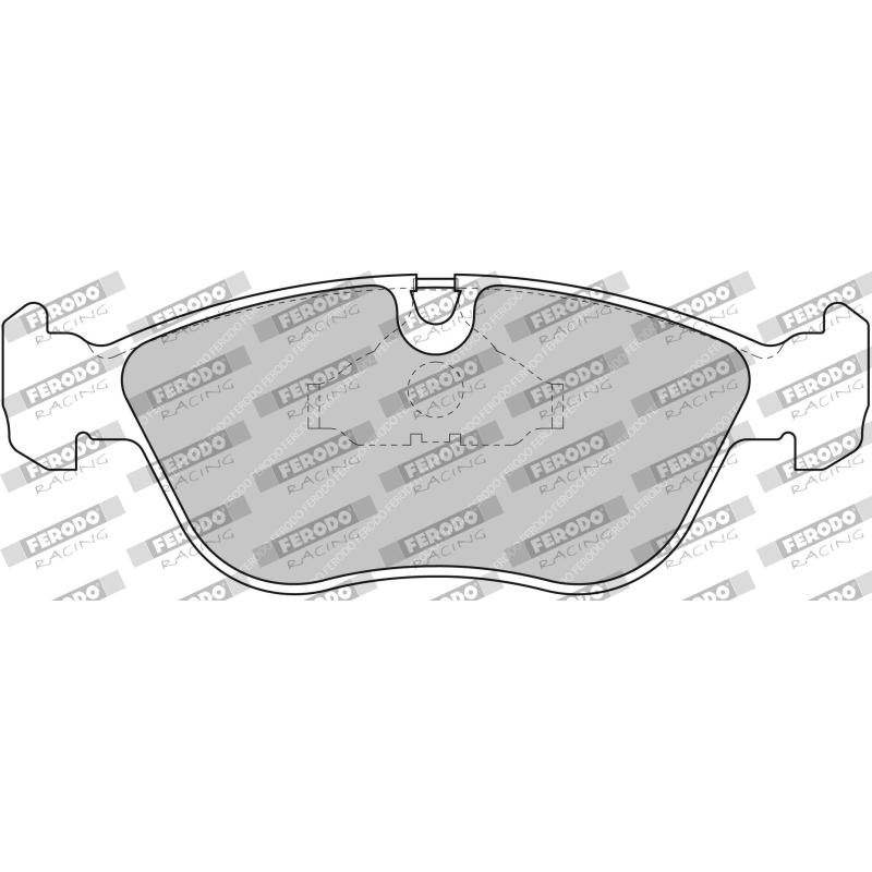 Jeu de 4 plaquettes de frein avant FERODO RACING FCP1285R - Visuel 1