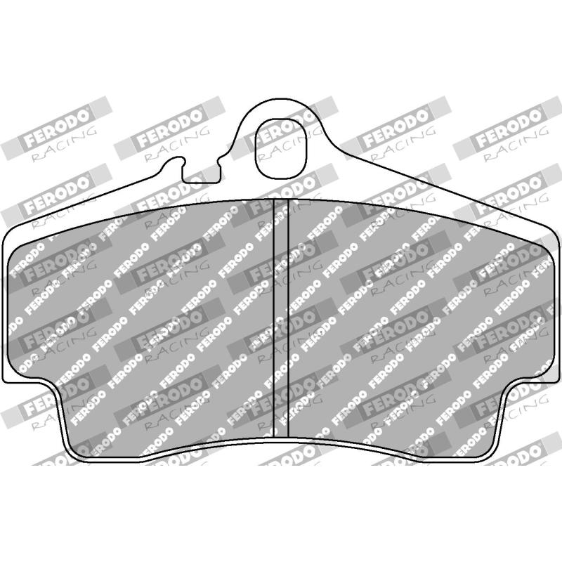 Jeu de 4 plaquettes de frein arrière FERODO RACING FCP1308R - Visuel 1