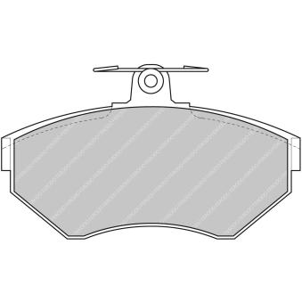 Jeu de 4 plaquettes de frein avant FERODO RACING FCP1312H
