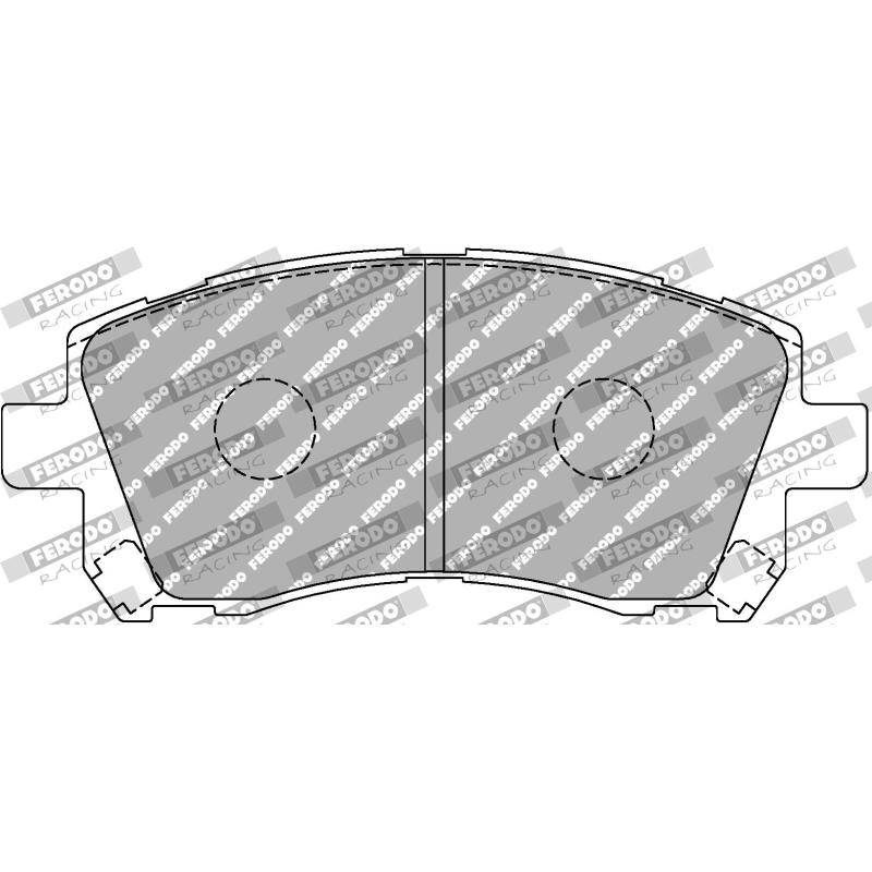 Jeu de 4 plaquettes de frein avant FERODO RACING FCP1327R - Visuel 1