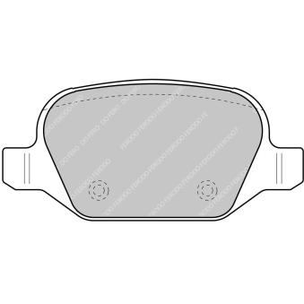 Jeu de 4 plaquettes de frein arrière FERODO RACING FCP1349R