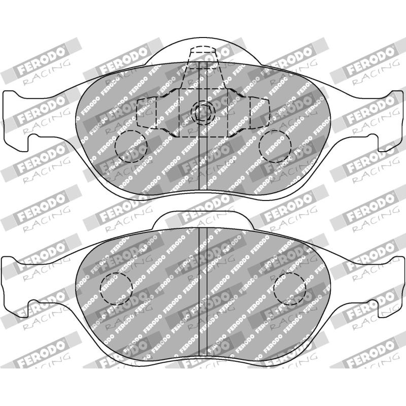 Jeu de 4 plaquettes de frein avant FERODO RACING FCP1394R - Visuel 1