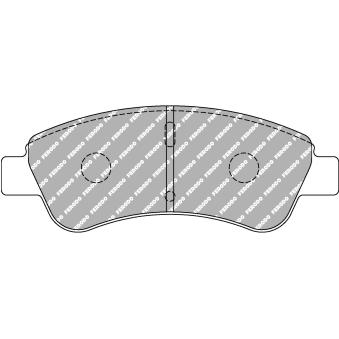 Jeu de 4 plaquettes de frein avant FERODO RACING FCP1399R pour FIAT MAREA 1.2 THP 110 - 110cv