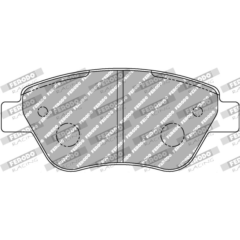 Jeu de 4 plaquettes de frein avant FERODO RACING FCP1466Z - Visuel 1