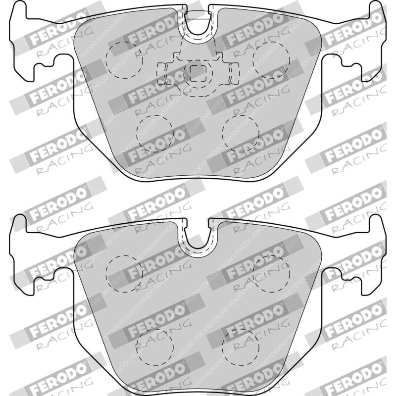 Jeu de 4 plaquettes de frein arrière FERODO RACING FCP1483H - Visuel 1