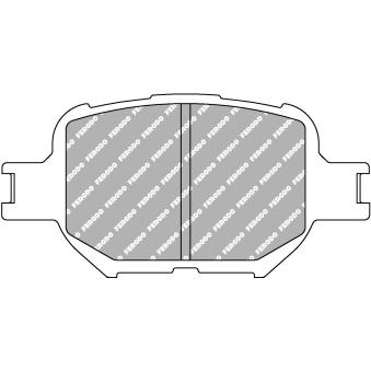 Jeu de 4 plaquettes de frein avant FERODO RACING FCP1528H pour TOYOTA CELICA 1.8 16V TS - 192cv Jeu de 4 plaquettes de frein avant FERODO RACING FCP1528H pour TOYOTA CELICA 1.8 16V TS - 192cv