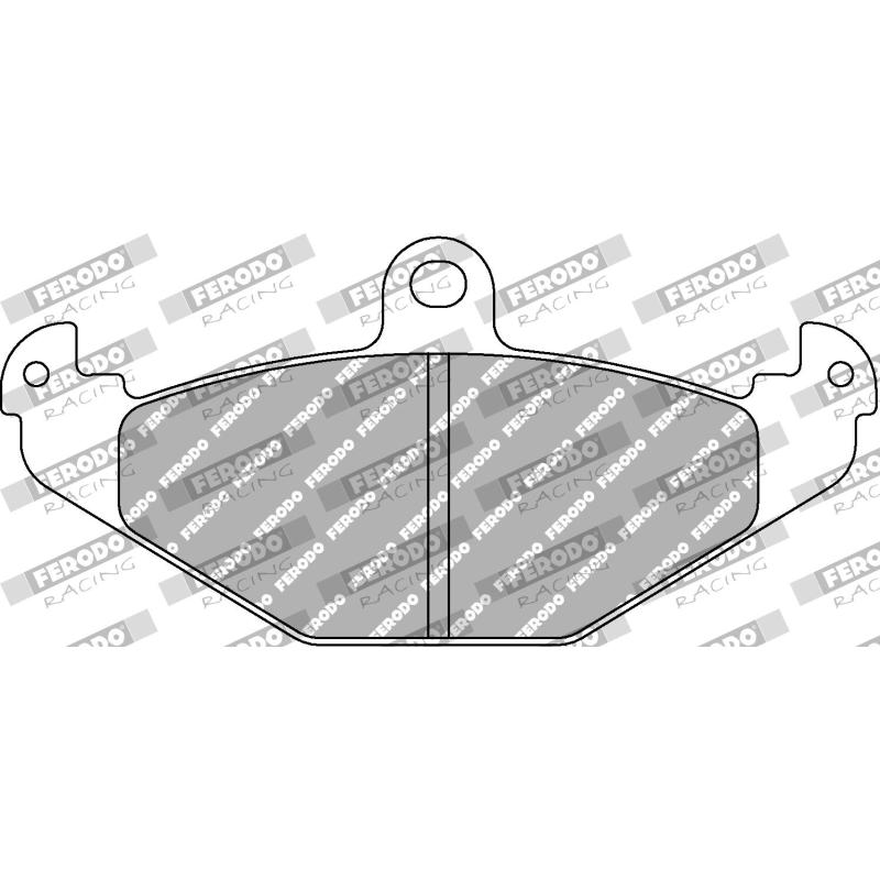 Jeu de 4 plaquettes de frein arrière FERODO RACING FCP1560W - Visuel 1