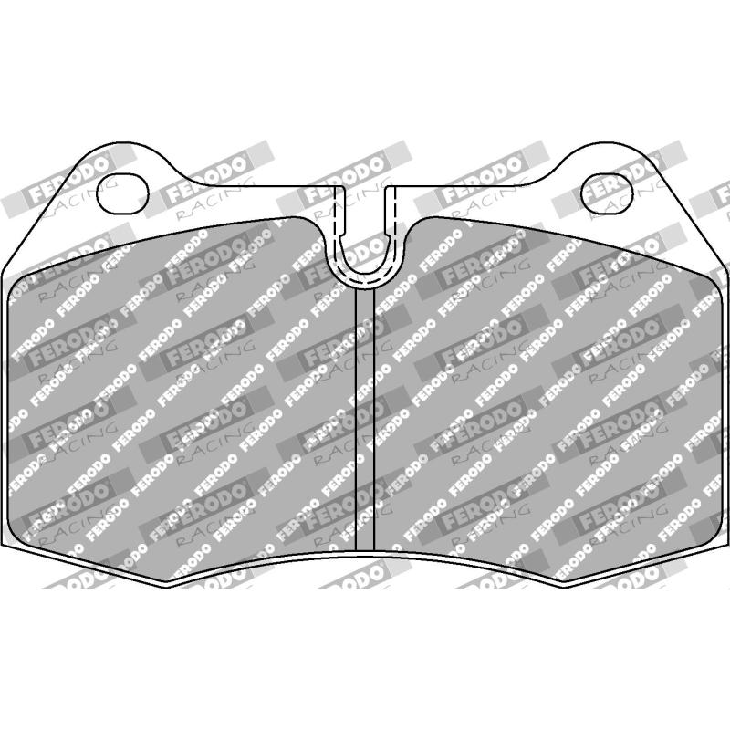 Jeu de 4 plaquettes de frein avant FERODO RACING FCP1561H - Visuel 1