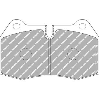 Jeu de 4 plaquettes de frein avant FERODO RACING FCP1561R pour MINI MINI One - 98cv