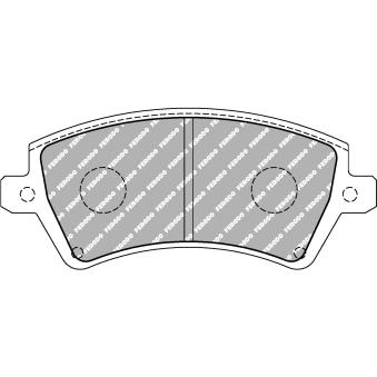 Jeu de 4 plaquettes de frein avant FERODO RACING FCP1573H