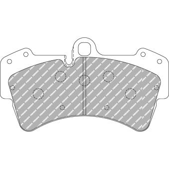 Jeu de 4 plaquettes de frein avant FERODO RACING FCP1626H pour PORSCHE CAYENNE Turbo 4.5 - 450cv