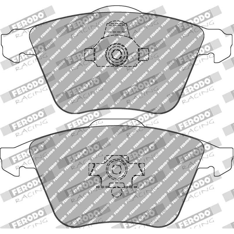 Jeu de 4 plaquettes de frein avant FERODO RACING FCP1629H - Visuel 1