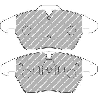 Jeu de 4 plaquettes de frein avant FERODO RACING FCP1641W pour ALFA ROMEO SPIDER 1.0 TSI - 110cv