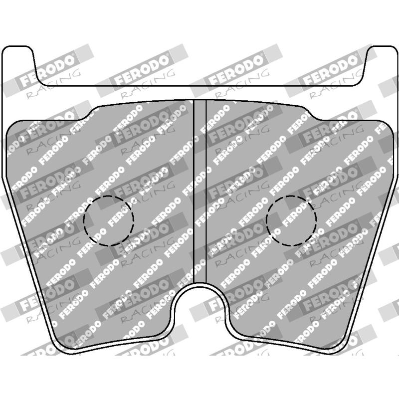 Jeu de 4 plaquettes de frein avant FERODO RACING FCP1664W - Visuel 1
