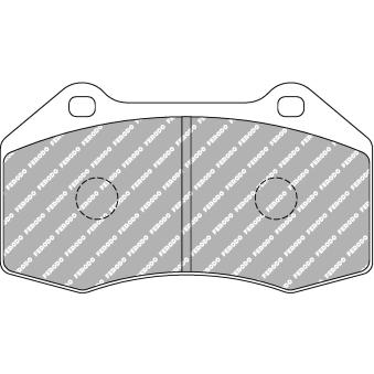 Jeu de 4 plaquettes de frein avant FERODO RACING [FCP1667R]