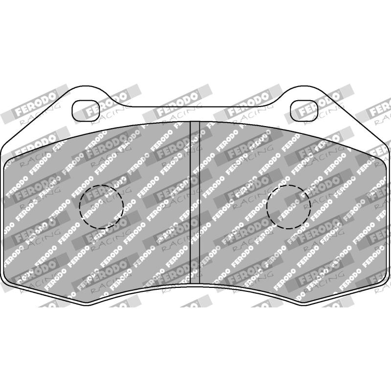 Jeu de 4 plaquettes de frein avant FERODO RACING FCP1667R - Visuel 1