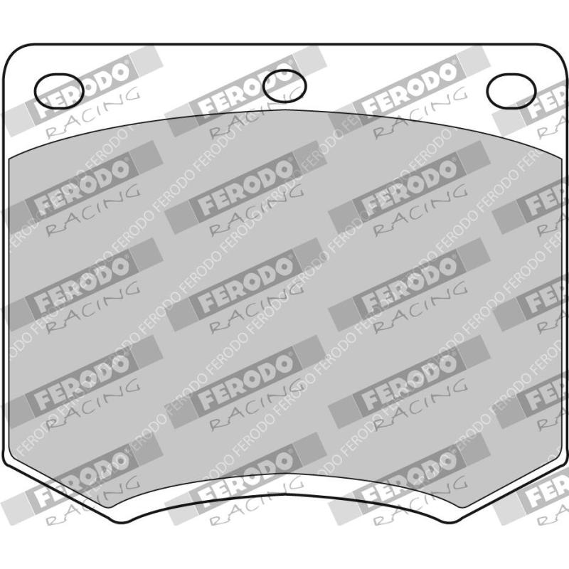 Jeu de 4 plaquettes de frein avant FERODO RACING FCP167C - Visuel 1