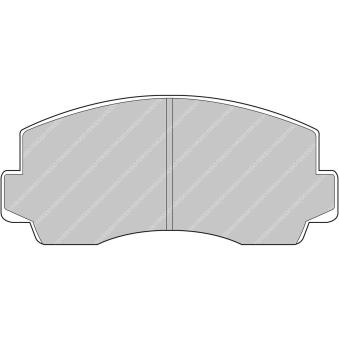 Jeu de 4 plaquettes de frein avant FERODO RACING FCP170C