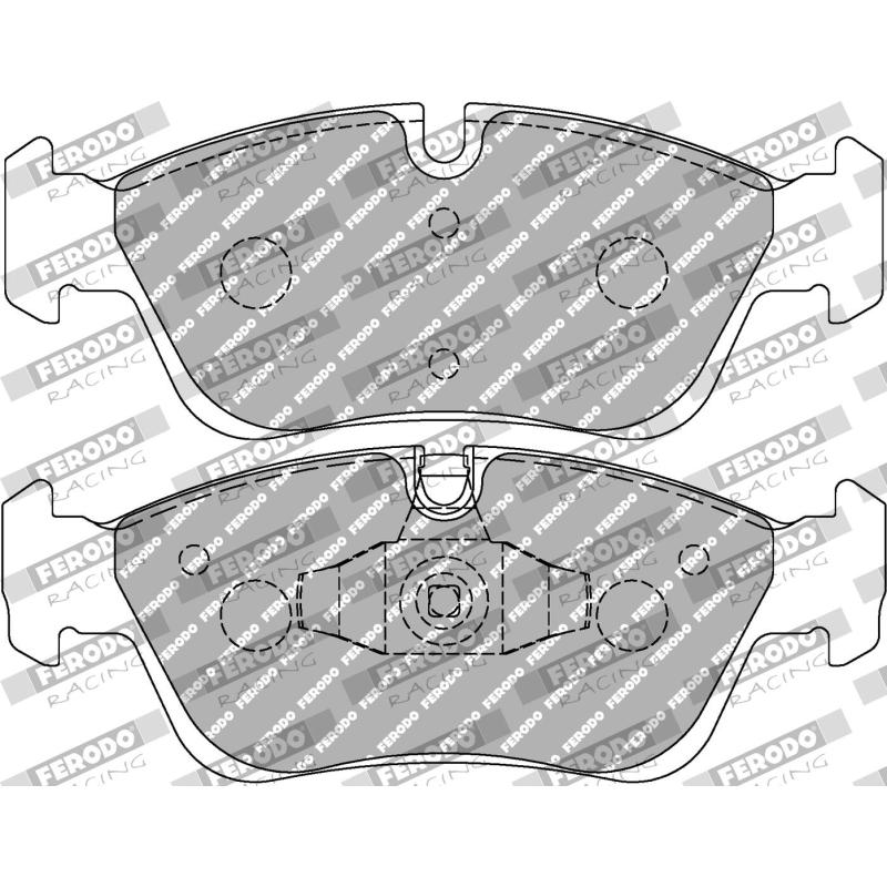 Jeu de 4 plaquettes de frein avant FERODO RACING FCP1751H - Visuel 1