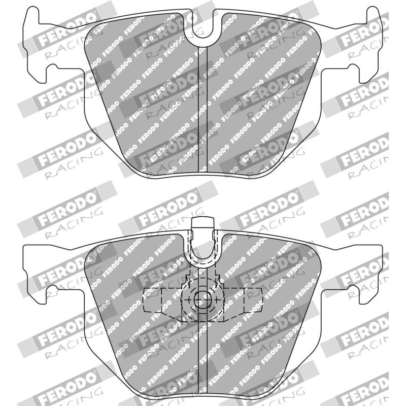 Jeu de 4 plaquettes de frein arrière FERODO RACING FCP1808H - Visuel 1
