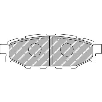 Jeu de 4 plaquettes de frein arrière FERODO RACING [FCP1947H]