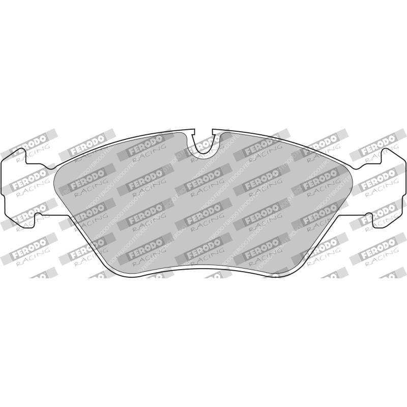 Jeu de 4 plaquettes de frein avant FERODO RACING FCP256H - Visuel 1