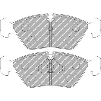 Jeu de 4 plaquettes de frein avant FERODO RACING FCP256R