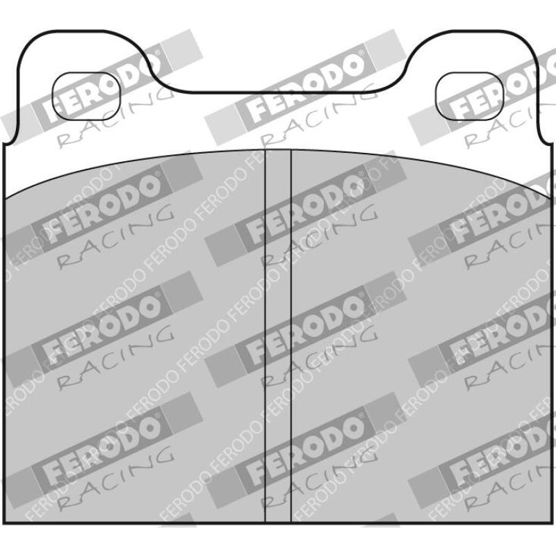Jeu de 4 plaquettes de frein avant FERODO RACING FCP2C - Visuel 1