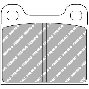 Jeu de 4 plaquettes de frein avant FERODO RACING FCP2W