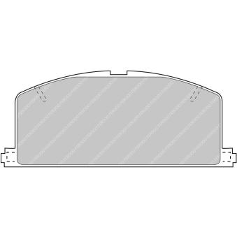 Jeu de 4 plaquettes de frein avant FERODO RACING FCP308H