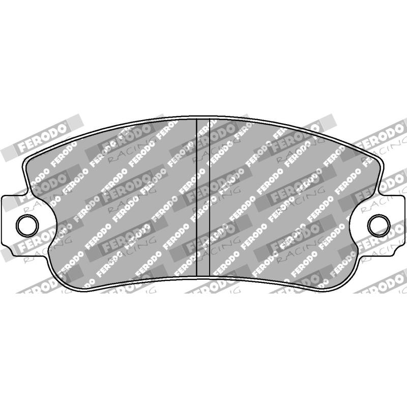 Jeu de 4 plaquettes de frein avant FERODO RACING FCP351H - Visuel 1