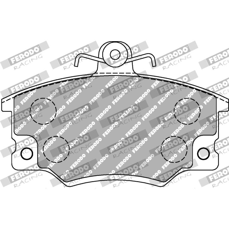 Jeu de 4 plaquettes de frein avant FERODO RACING FCP370Z - Visuel 1