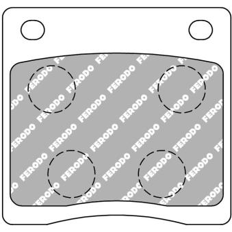 Jeu de 4 plaquettes de frein avant FERODO RACING FCP39C