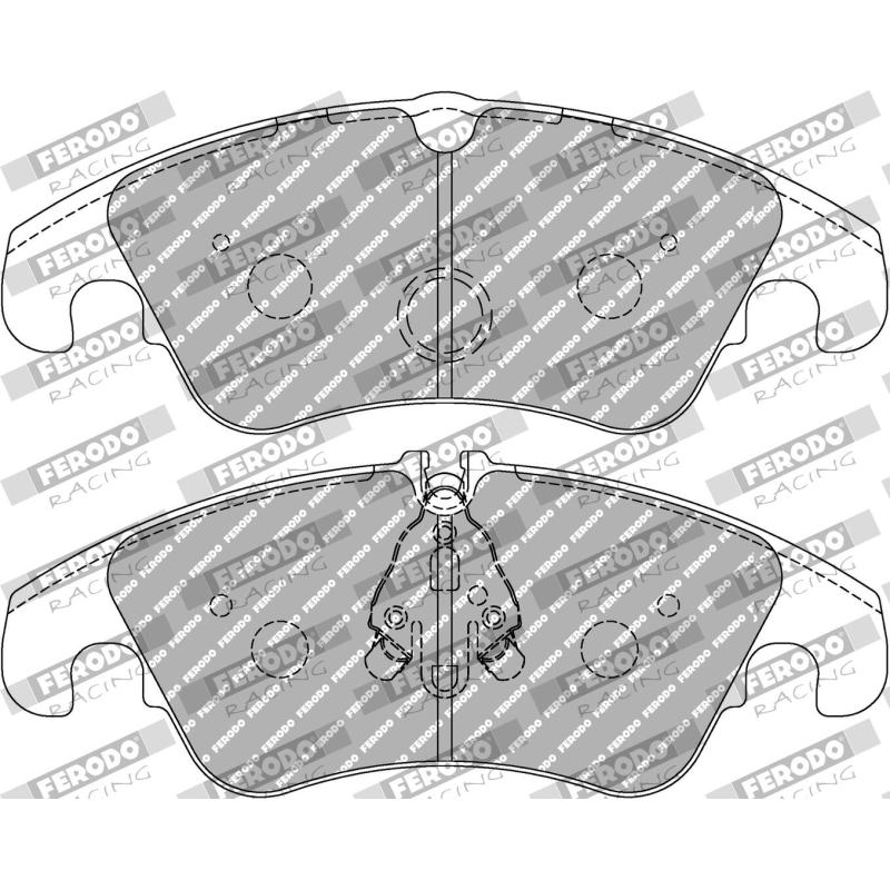 Jeu de 4 plaquettes de frein avant FERODO RACING FCP4044H - Visuel 1