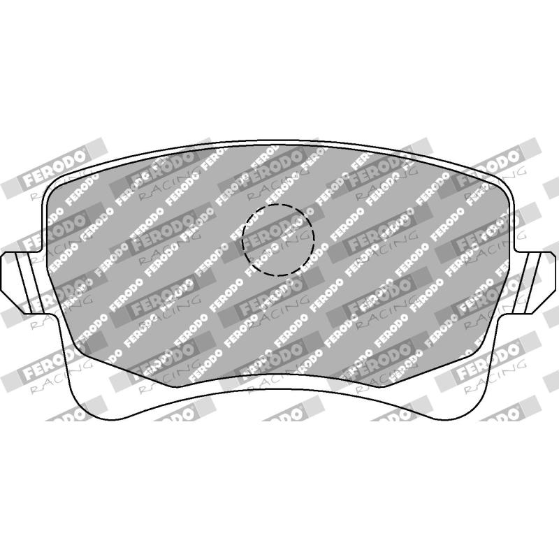 Jeu de 4 plaquettes de frein arrière FERODO RACING FCP4050H - Visuel 1