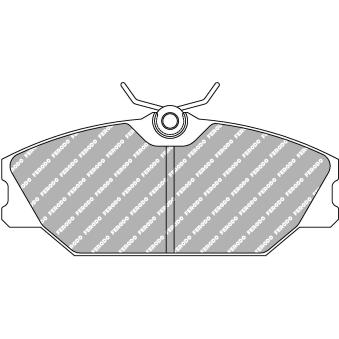 Jeu de 4 plaquettes de frein avant FERODO RACING [FCP406R]