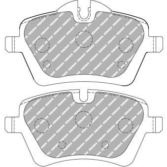 Jeu de 4 plaquettes de frein avant FERODO RACING FCP4080W pour MINI MINI One - 98cv