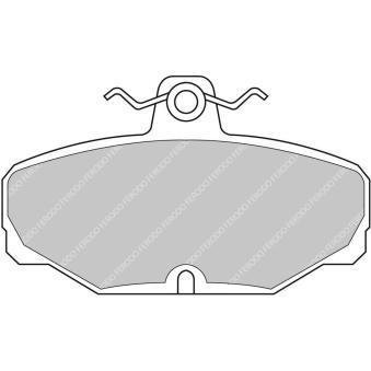 Jeu de 4 plaquettes de frein arrière FERODO RACING FCP408H