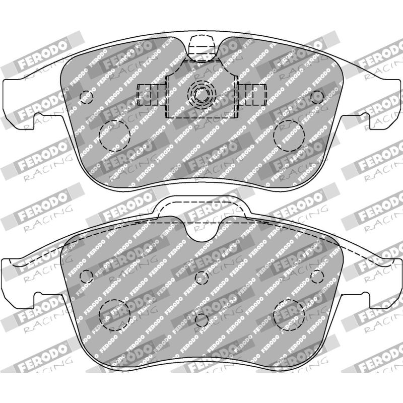 Jeu de 4 plaquettes de frein avant FERODO RACING FCP4249H - Visuel 1