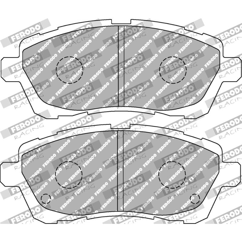Jeu de 4 plaquettes de frein avant FERODO RACING FCP4426H - Visuel 1