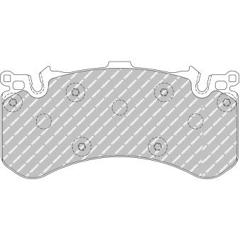Jeu de 4 plaquettes de frein avant FERODO RACING [FCP4468H]