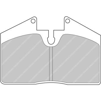 Jeu de 4 plaquettes de frein avant FERODO RACING FCP451Z