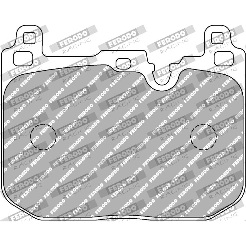 Jeu de 4 plaquettes de frein avant FERODO RACING FCP4611W - Visuel 1