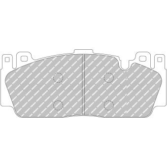 Jeu de 4 plaquettes de frein avant FERODO RACING FCP4712H pour PEUGEOT J5 M6 - 575cv
