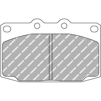 Jeu de 4 plaquettes de frein avant FERODO RACING FCP483R