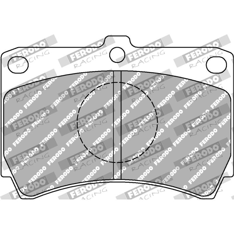 Jeu de 4 plaquettes de frein avant FERODO RACING FCP487R - Visuel 1