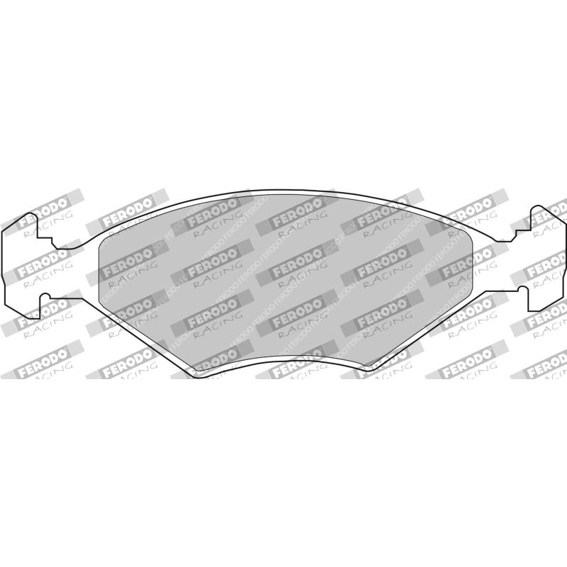 Jeu de 4 plaquettes de frein avant FERODO RACING FCP519W - Visuel 1