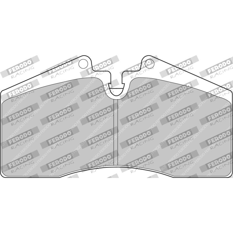 Jeu de 4 plaquettes de frein avant FERODO RACING FCP560R - Visuel 1