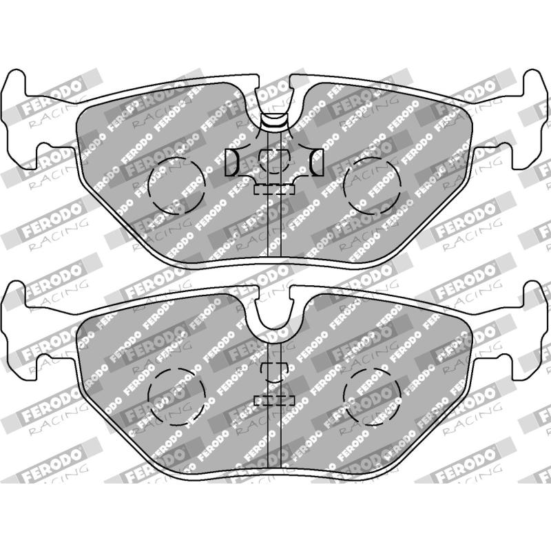 Jeu de 4 plaquettes de frein arrière FERODO RACING FCP578R - Visuel 1